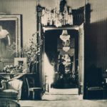 Salonul de la parterul Palatului cu tabloul înfățișând-o pe Prințesa Nadeja Știrbey, pictat de Alfred Schwarz