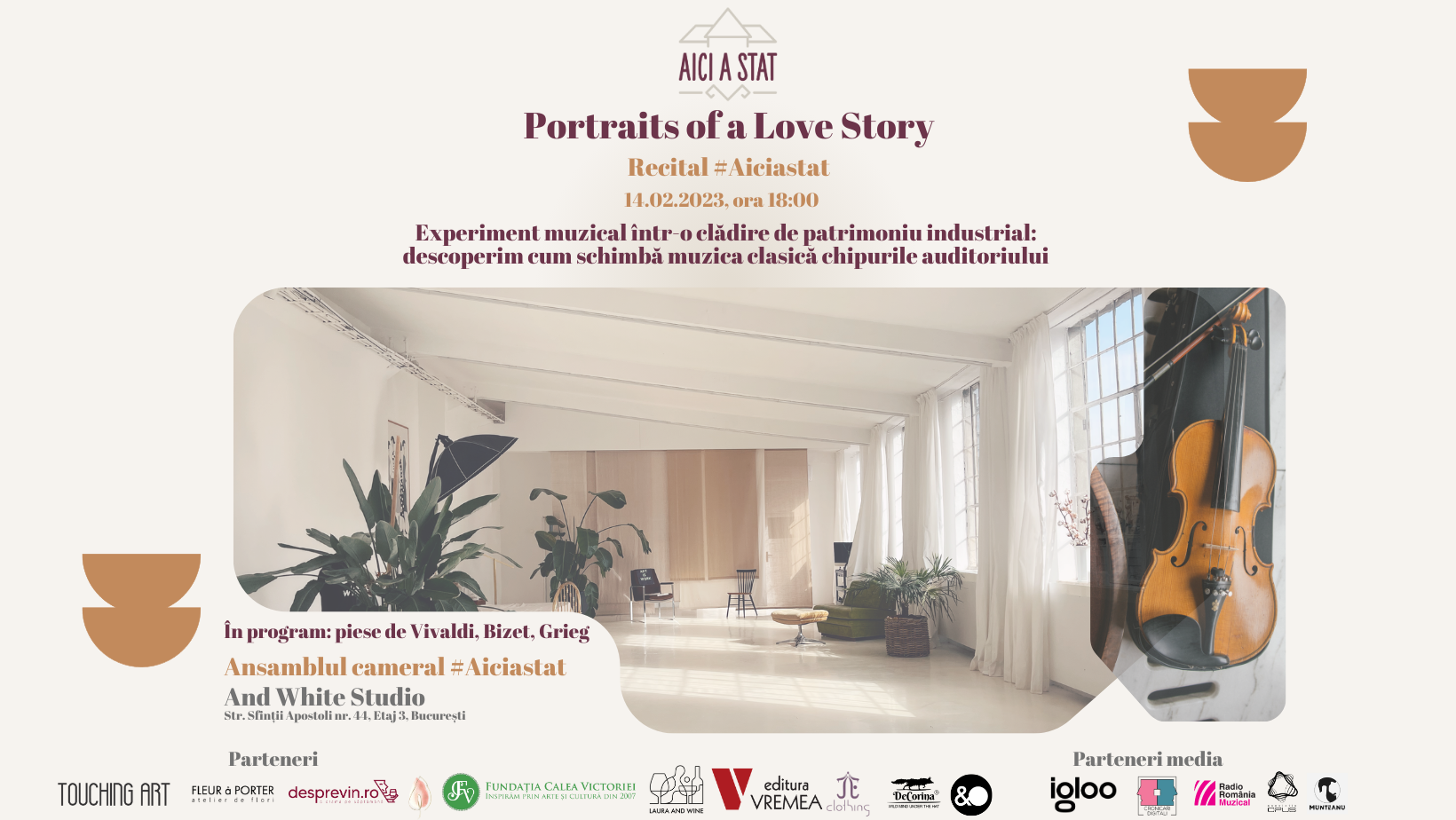 Banner #Aiciastat Portraits of a Love Story
