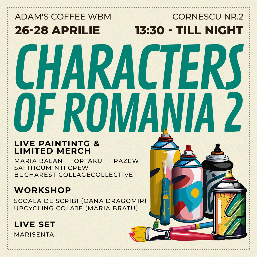 Characters of Romania II – Live painting & limited merch