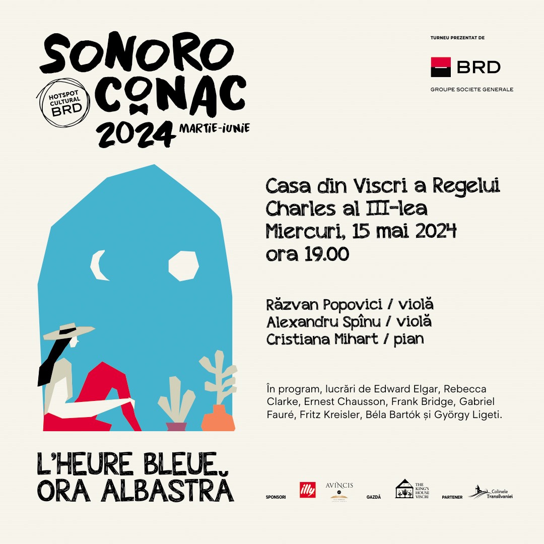 A doua parte a turneului SoNoRo Conac, „L’heure bleue”, continuă în luna mai