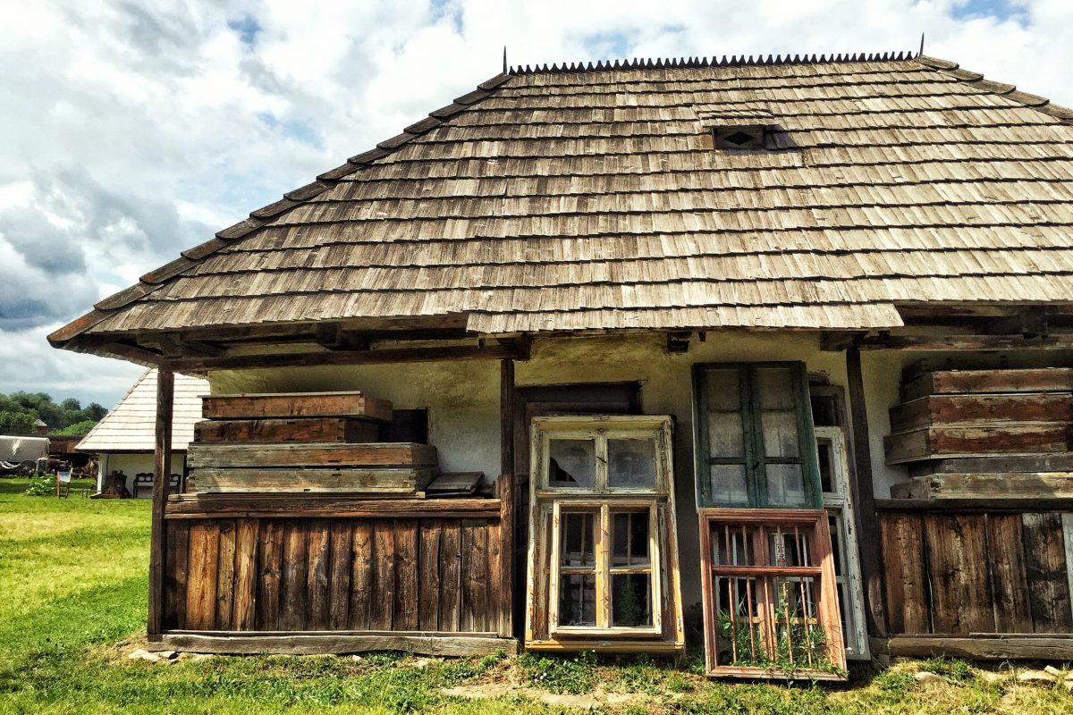 Detaliu casă tradițională secuiască - Muzeul Haszmann Pál